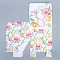 Коробка подарочная сборная, упаковка, &laquo;С 8 марта&raquo;, 15 х 15 х 7 см