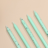 Свечи для торта "Блестящая вечеринка", 10 шт, голубые