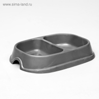 Миска 2 х 200 мл, серая Миска 2 х 200 мл, серая