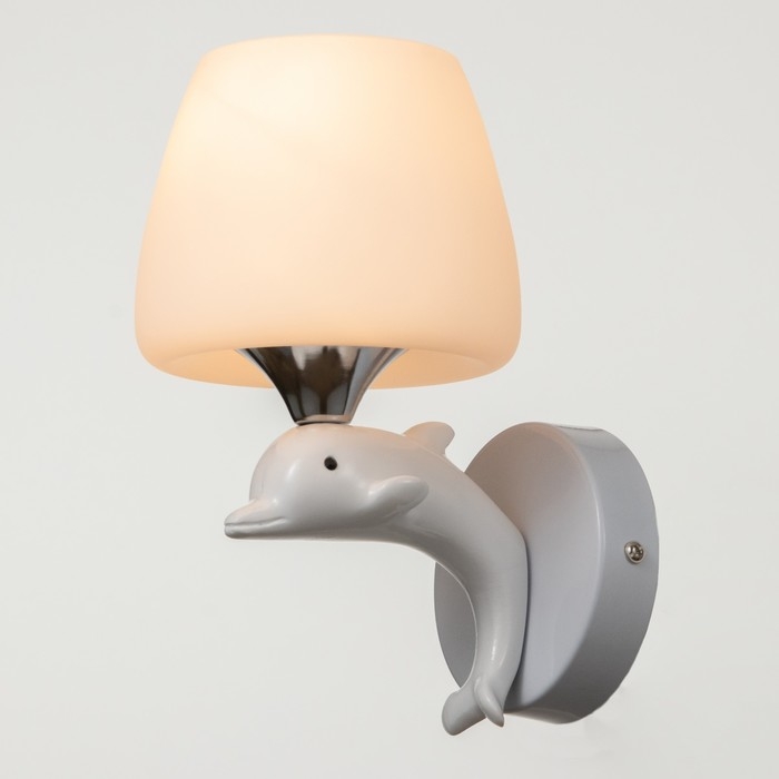 Бра 2492/1 E27 40Вт бело-хромовый 12х22 см