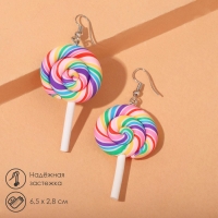 Серьги ассорти &laquo;Сладости&raquo; леденцы на палочке, цветные