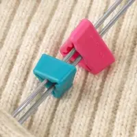 Держатели для спиц, треугольные, 2 шт., d=7-10 мм, 12-15 см, голубые, розовые