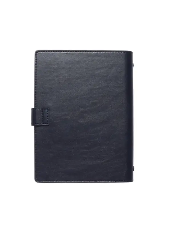 Органайзер на кольцах, C6, с хлястиком, 80л, линия, к/зам, Синий