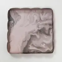 Коробочка для печенья, "Мраморные реки", 15 х 15 х 3 см