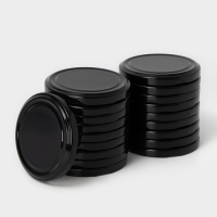 Набор крышек для консервирования Доляна &laquo;Ночь&raquo;, ТО-82 мм, металл, 20 шт, цвет черный