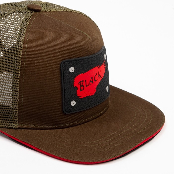 Бейсболка мужская MINAKU с нашивкой цвет зеленый , размер 56-58