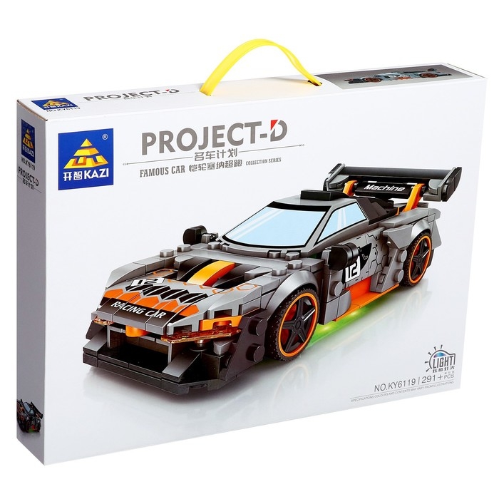 Конструктор Гонка «Драйв», световые эффекты, 291 деталь Конструктор Гонка «Драйв», световые эффекты, 291 деталь