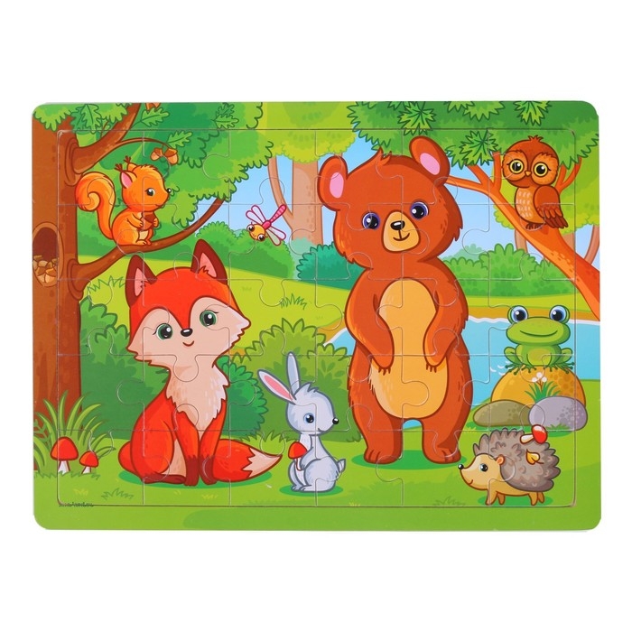 Пазл большой &laquo;Лес&raquo;, 30 элементов