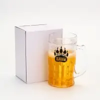 Пивная кружка охлаждающая &laquo;Хозяин бани&raquo;, 420 мл, двойные стенки