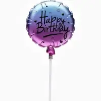 Свеча для торта &laquo;Шарик&raquo; 6,5 см, цвет фиолетовый