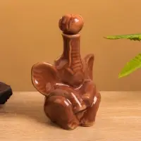 Сосуд для масла &laquo;Слон&raquo;, 7.5&times;9.5&times;14 см, керамика, коричневый