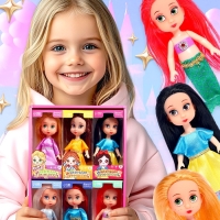 Набор кукол &laquo;Маленькие принцессы&raquo;, 6 шт., 13 см