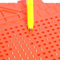 Планшет обучающий &laquo;Магнитное рисование&raquo;, новогодний, цвет красный, 375 отверстий