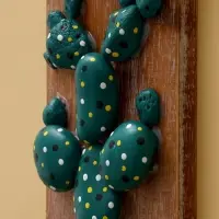 Панно &laquo;Кактус&raquo;, 20&times;3&times;10.5 см, дерево албезия