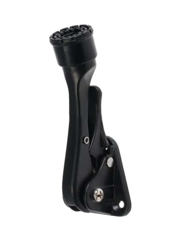 Фиксатор дверной LOCKLAND &ldquo;козья ножка&rdquo;, с автоподъемом, цвет черный