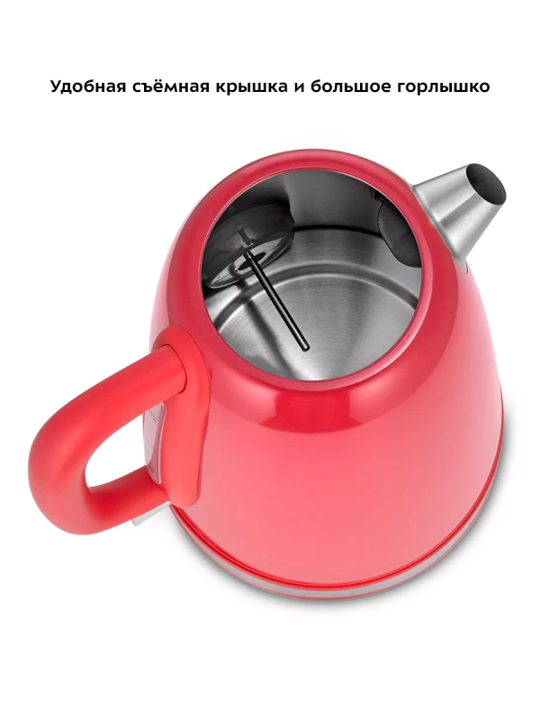 Чайник электрический металлический КТ-6665 - 1.7 л
