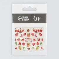 Слайдеры для ногтей &laquo;Christmas&raquo;, разноцветные