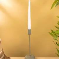 Подсвечник на 1 свечу текстурный "Графитовый" 8х8х25,5 см