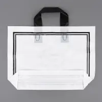 Пакет с петлевой ручкой белый 35 х 25 х 8 см  80 мкм