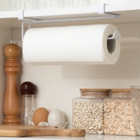 Держатель для полотенец навесной Доляна, 27×7,5×9,5 см, белый Держатель для полотенец навесной Доляна, 27×7,5×9,5 см, белый