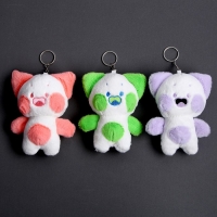 Мягкая игрушка &laquo;Супер кот&raquo;, на брелоке, размер 12 см, цвета МИКС