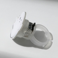 Кольцо детское с огоньком на Хэллоуин &laquo;Приведение&raquo;, безразмерное.