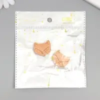 Бусина для творчества дерево "Лисенок" 2,8х2,5 см