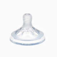 Соска на бутылочку M&B Natural, антиколиковая, от 6 мес., широкое горло &Oslash;50 мм., быстрый поток, 2 шт