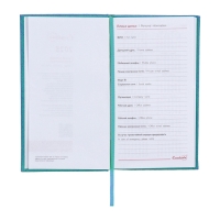 Еженедельник датированный 2025 года, 85х145 мм, 64 листа ESCALADA, твердая обложка из искусственной кожи, блинтовое тиснение, блок 70 г/м², бирюзовый Еженедельник датированный 2025 года, 85х145 мм, 64 листа ESCALADA, твердая обложка из искусственной кожи, блинтовое тиснение, блок 70 г/м², бирюзовый