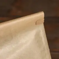 Пакет крафт бумажный, с окном, прямоугольное дно, 22&times;11&times;28 см