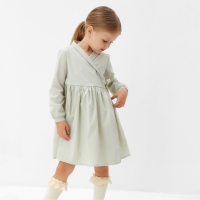 Платье для девочки MINAKU: Cotton collection цвет фисташковый, рост 104 см Платье для девочки MINAKU: Cotton collection цвет фисташковый, рост 104 см