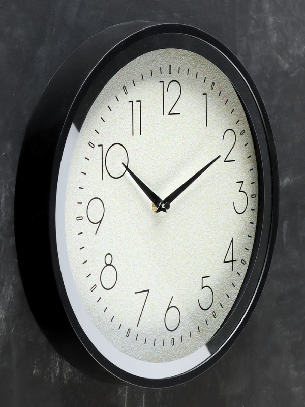 Часы настенные интерьерные &laquo;Блестки&raquo;, плавный ход, d-35 см