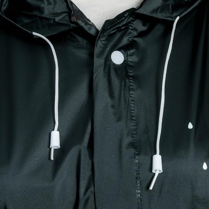 Дождевик взрослый плащ &laquo;На крыльях счастья&raquo;, размер универсальный, размер 42-48, 60 х 110 см, цвет чёрный