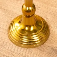 Подсвечник "Силуэт" 13х13х52 см, алюминий, цв. Золото