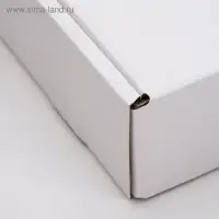 Коробка для пирога, белая, 32,6 x 22,9 x 4,8 см