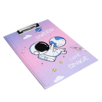 Планшет с прижимом формат А4 картон "Космонавт", МИКС Планшет с прижимом формат А4 картон "Космонавт", МИКС