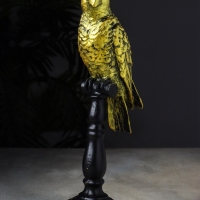 Фигура "Попугай на жердочке" 34х10х12 см, бронза