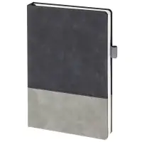 Ежедневник Horizon, недатированный, серый с черным