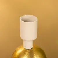 Подсвечник на 1 свечу текстурный "Фисташковый" с 1 сферой 7,5х7,5х11,5 см