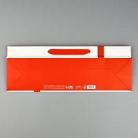 Пакет под бутылку горизонтальный &laquo;Бант&raquo;, 36 &times; 10 &times; 13 см