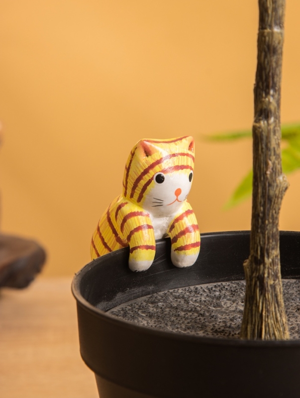 Сувенир &laquo;Цепкий Котёнок&raquo;, 2.5&times;3.5&times;7 см, дерево, оранжевый