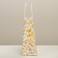 Пакет подарочный новогодний крафтовый &laquo;Best winter&raquo;, 12 х 21 х 9 см, Новый год