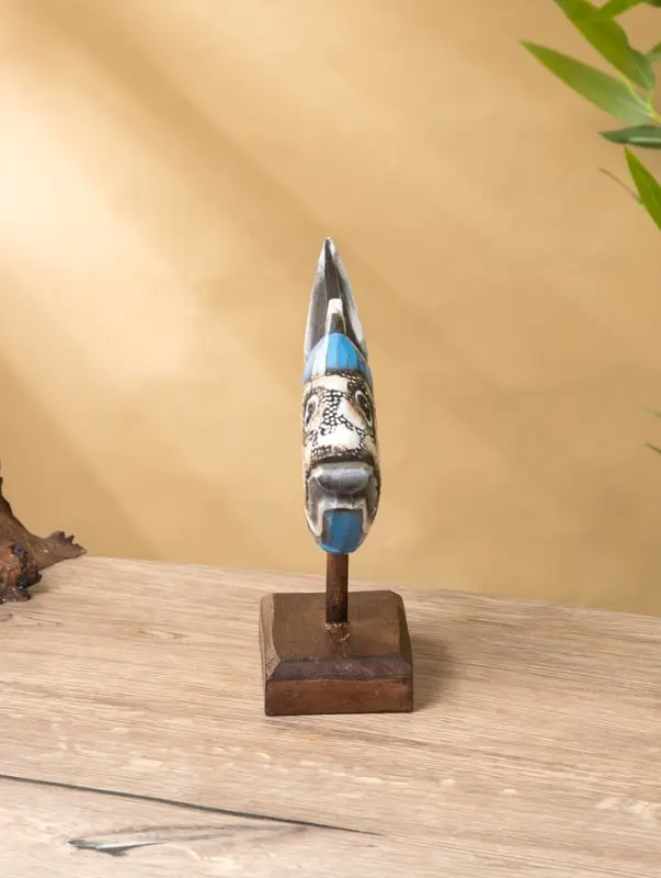 Сувенир "Рыба" дерево 25х7х18 см, цв. бирюзовый