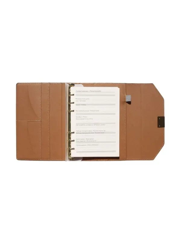 Органайзер на кольцах, C6, с клапаном, 80л, линия, к/зам, Черный