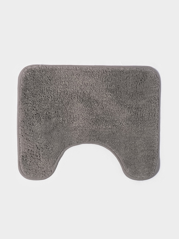 Набор ковриков для ванной "Анси" из микрофибры Доляна 40х50 и 50х80 см, серый