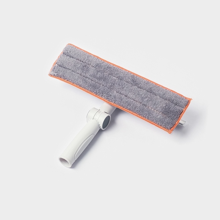 Оконная швабра с креплением на карманы 30х8 см, длина 103-145 см, 2 насадки, 45+180 поворот   107959