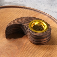 Подставка для благовоний порошковых и конусов "Инь-Ян", дерево, 3,5х13,5 см Подставка для благовоний порошковых и конусов "Инь-Ян", дерево, 3,5х13,5 см