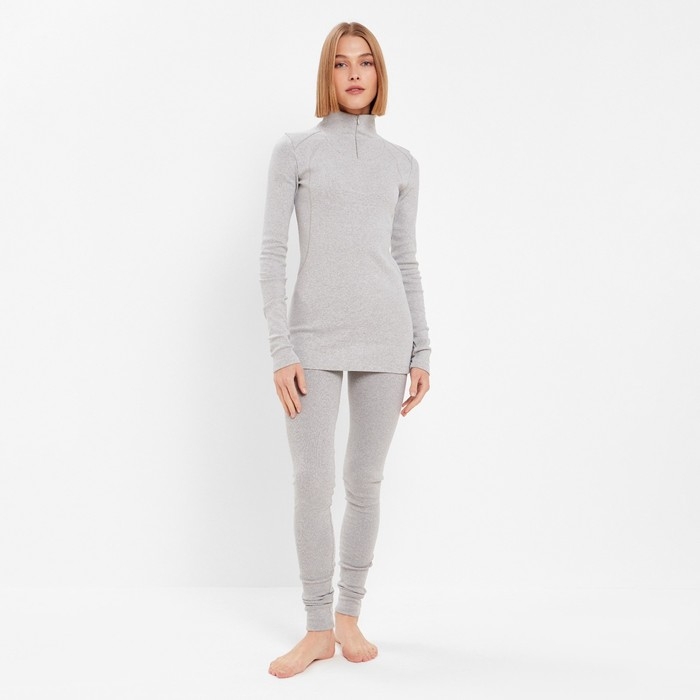 Термобельё женское (лонгслив, лосины) MINAKU цвет серый меланж, размер 48 Термобельё женское (лонгслив, лосины) MINAKU цвет серый меланж, размер 48