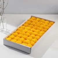 Мыльные лепестки для ванны &laquo;Бутон гвоздики. Жёлтый&raquo;, подарочный, 6&times;6&times;5 см