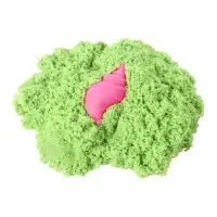 Игрушки в наборе ТМ "Космический песок" зелёный + формочка 150 г. Пакет.